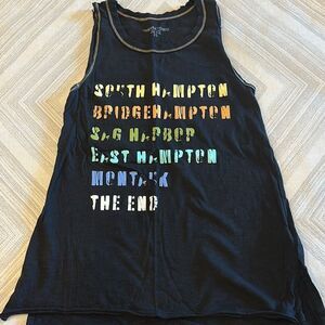 Unsweetened Women’s Black Hamptons Long Island Tank Top - Size XS